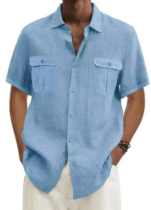 🌿✨ Men’s Cotton Linen Casual Shirt – Breathable Summer Style | 50% OFF + Buy 2 Free Shipping