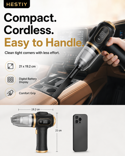 🚗🛡️ LIMITED-TIME 50% OFF! Cordless 4-in-1 Portable Car Vacuum Cleaner Set