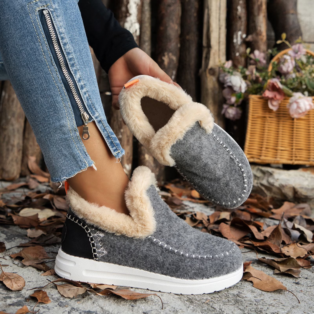 🔥Christmas Day Sale OFF🔥 - Kickly Orthopedic Fleece Slip-On Boots