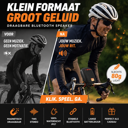 ππ¦ 50K+ VERKOCHT! IPX5 Waterdichte fiets bluetooth luidspreker, handsfree bellen & TWS stereo