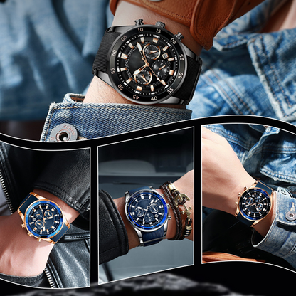 💎Luxe multifunctioneel quartzhorloge voor heren