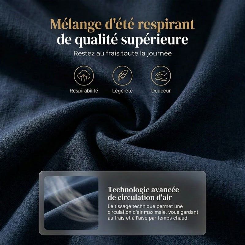 👗 50% DE RÉDUCTION! ✨ Robe Longue à Poches en Coton-Lin – Coupe Enveloppante, Boutons Asymétriques & Style Chic Pour Un Confort Élégant 🌸