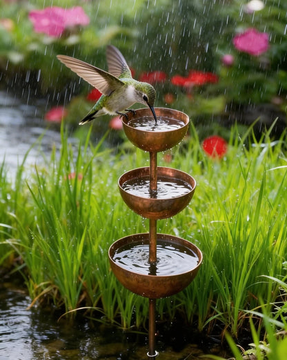 🐦50% KORTING⚡Rain Catcher - Plantensteun🌧️Metalen tuindecoratie