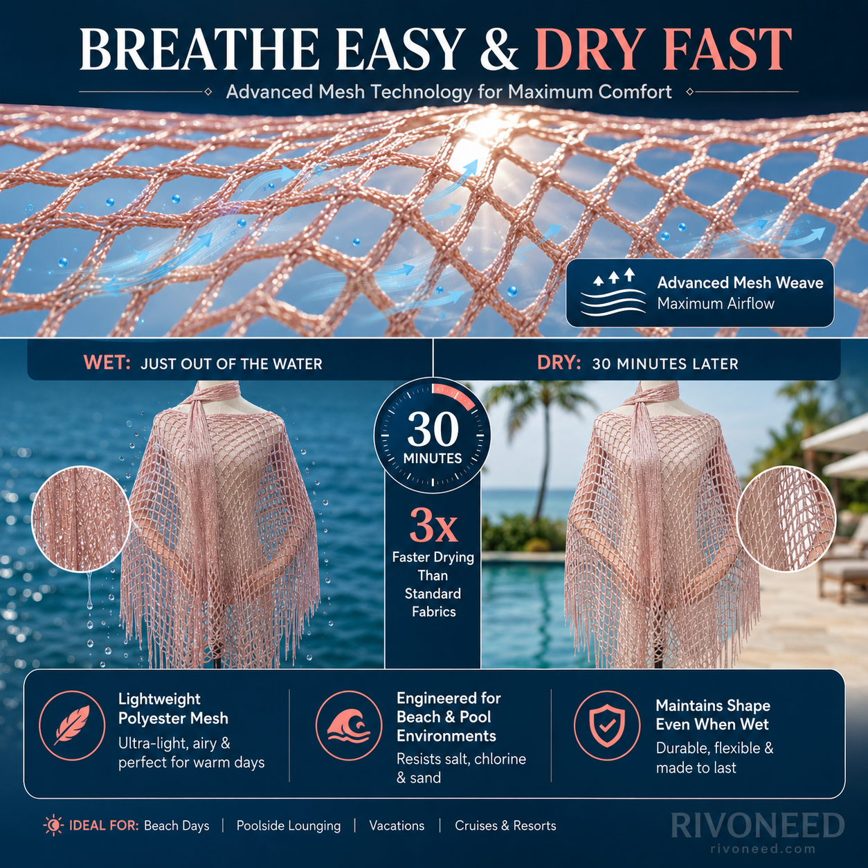 🏆 Last Day Special Price 💲12.99! 💐Summer Metallic Crochet Cover-Up – Lightweight, Flowy & Effortlessly Stylish summer outfit