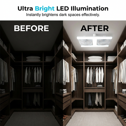 π‘ TIJDELIJK 50% KORTING! π 2-in-1 Plafondventilator met Lamp β Koelte en Licht in ΓΓ©n β¨