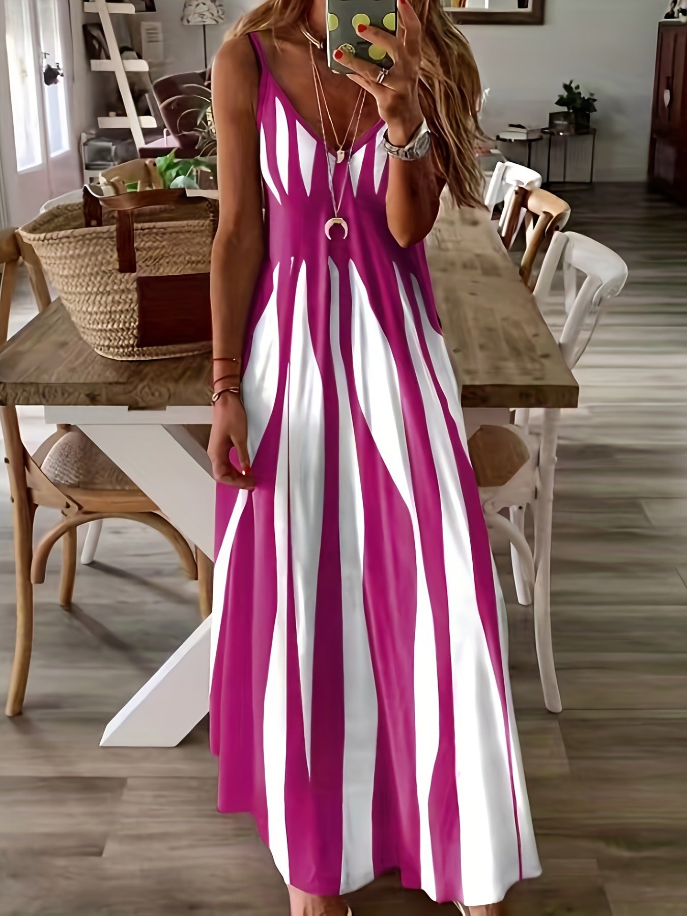 🔥Limited TimePromotion 50% OFF-LUNE Printed Maxi Cami Dress
