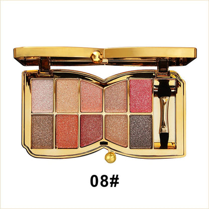 🔥Hot Sale - 50% off🔥✨10 Colors Glitter Shimmer Eyes Shadow Pallet