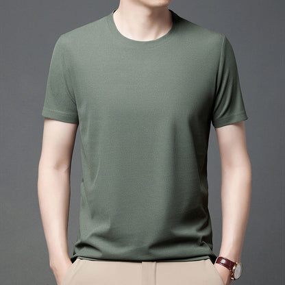 🔥Zomer Uitverkoop🔥Ademend Effen Kleur Kort Mouw Wafel T-shirt