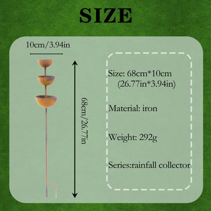 🐦50% KORTING⚡Rain Catcher - Plantensteun🌧️Metalen tuindecoratie