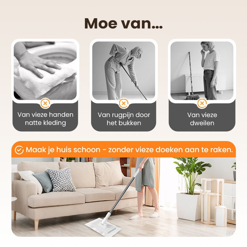 🔥Laatste dag verkoop 55% korting🔥Wegwerpstofmaap met 4 herbruikbare doeken