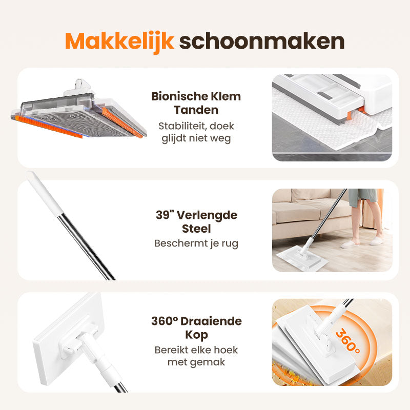🔥Laatste dag verkoop 55% korting🔥Wegwerpstofmaap met 4 herbruikbare doeken