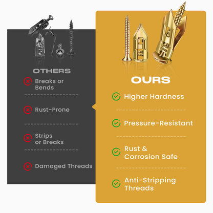 🔥 Self-drilling anchors Screws Screws，Drill, Fix, Hold. No Extra Tools Needed. A Must-Have for DIY & Professional Use! 🔩🏠✨