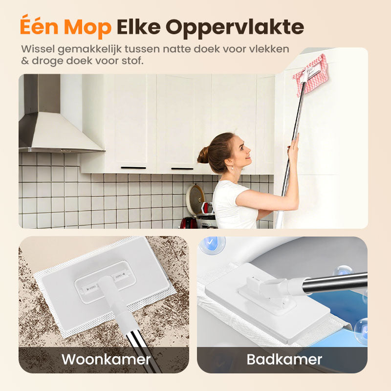 🔥Laatste dag verkoop 55% korting🔥Wegwerpstofmaap met 4 herbruikbare doeken