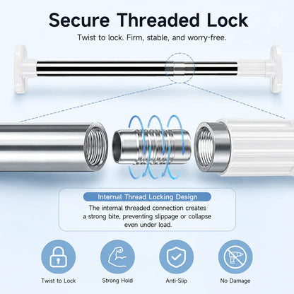 Drill-Free Adjustable Rod