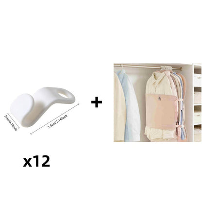 👚 Ruimtebesparende Kleerhanger Connectorhaken – Verdubbel je Kast­ruimte in Seconden | Perfect voor Kleine Kasten
