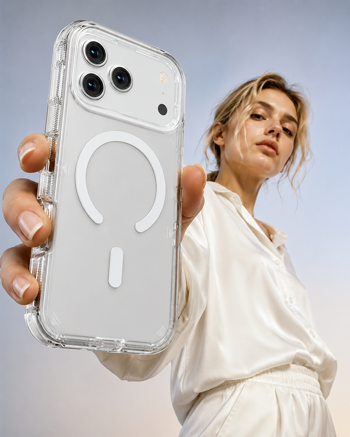📱🧲 Shockproof Clear Magnetic Phone Case🛡️ – Strong Magnetic Lock, Anti-Yellowing & 360° Protection