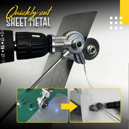 🔩 53% OFF NOW! ⚙️ Electric Drill Plate Cutter – Precise & light metal gear cutter – Attaches to any drill, cuts sheet metal without burrs – safe for DIY or workshop use ✂️✨