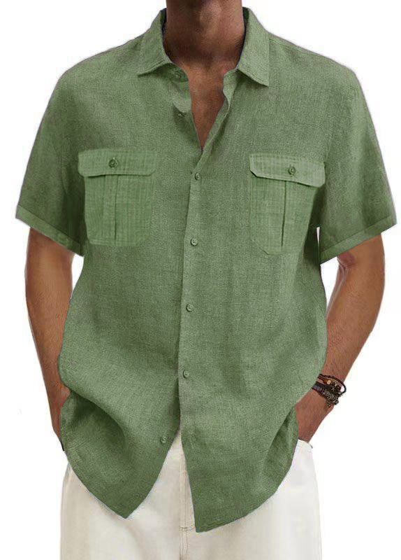 🌿✨ Men’s Cotton Linen Casual Shirt – Breathable Summer Style | 50% OFF + Buy 2 Free Shipping