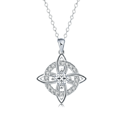 Mystical Birthstone Witches Knot Necklace – Natural Crystal🔮💞Protect Your Loved Ones