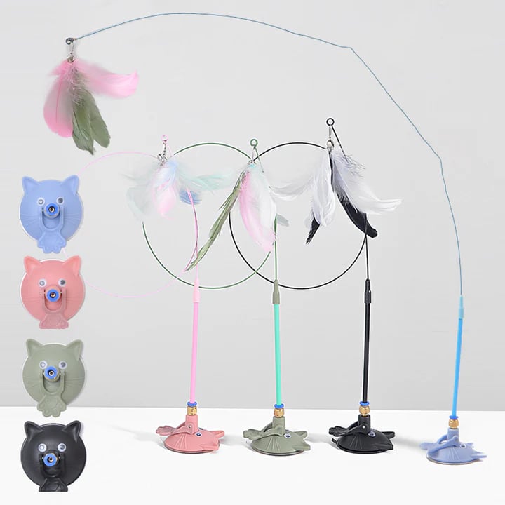 🐱 Strong Suction Cup Cat Toy – Automatic Playtime for Indoor Cats