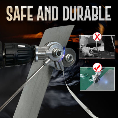 🔩 53% OFF NOW! ⚙️ Electric Drill Plate Cutter – Precise & light metal gear cutter – Attaches to any drill, cuts sheet metal without burrs – safe for DIY or workshop use ✂️✨