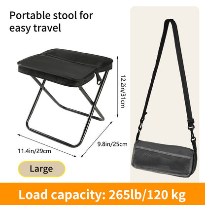 🌞Fris De Lente In Met 50% Korting!🔥Ultralicht Opvouwbaar Krukje (700g) | Slim Design met Geïntegreerde Draagtas | Draagt tot 120kg | Perfect voor Camping, Wandelen & Festivals