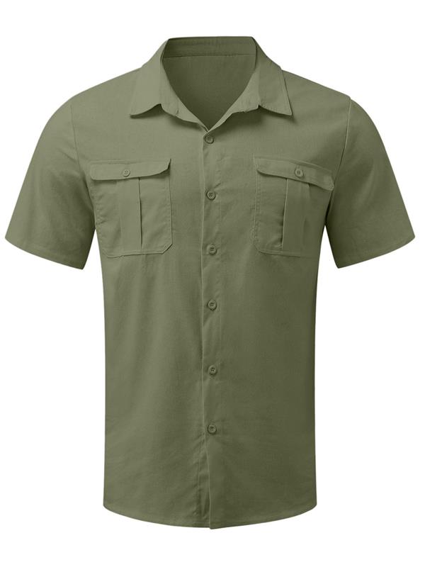 🌿✨ Men’s Cotton Linen Casual Shirt – Breathable Summer Style | 50% OFF + Buy 2 Free Shipping
