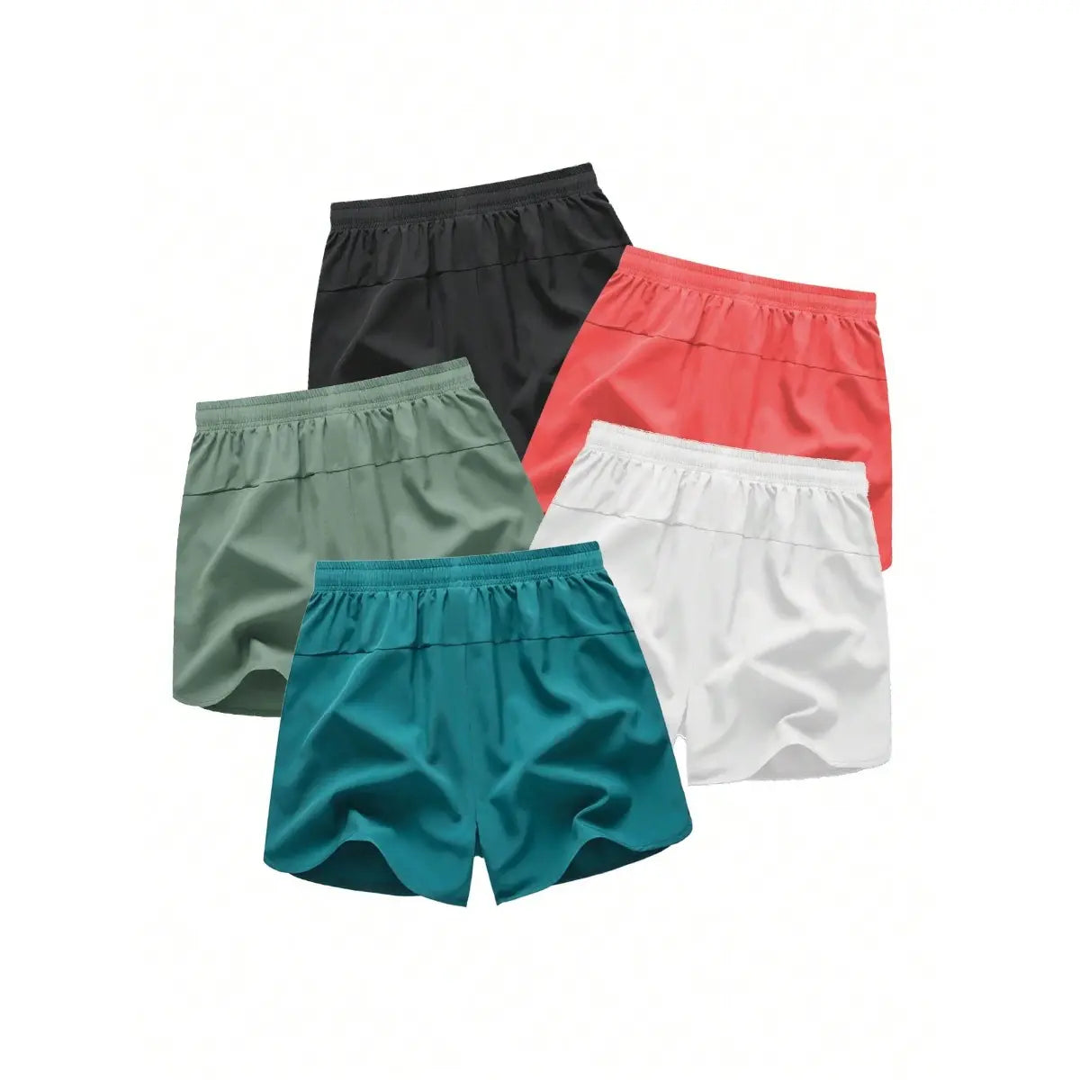 Men's Drawstring Zipper Pocket Shorts