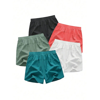 Men's Drawstring Zipper Pocket Shorts