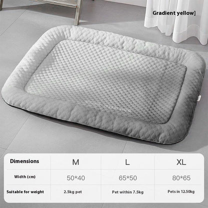 ⏳LAST DAY SALE ❄️Pawchill™🇬🇧Pet Cooling Mat for Dogs & Cats 🐾  Naturally Cool Ice-Silk Pad • Breathable, Washable & Soft 🌿  For Floors, Sofas & Car Travel • Multiple Sizes • Gradient Colours ☀️🐶🐱
