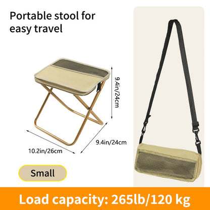 🌞Fris De Lente In Met 50% Korting!🔥Ultralicht Opvouwbaar Krukje (700g) | Slim Design met Geïntegreerde Draagtas | Draagt tot 120kg | Perfect voor Camping, Wandelen & Festivals