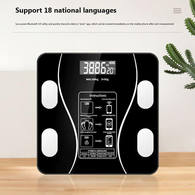 ⏳LAST DAY SALE 60% OFF🔥Smart BMI Digital Wireless Weight Scales with LCD Display