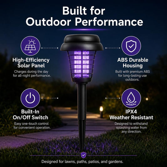 Solar Mosquito Zapper Light