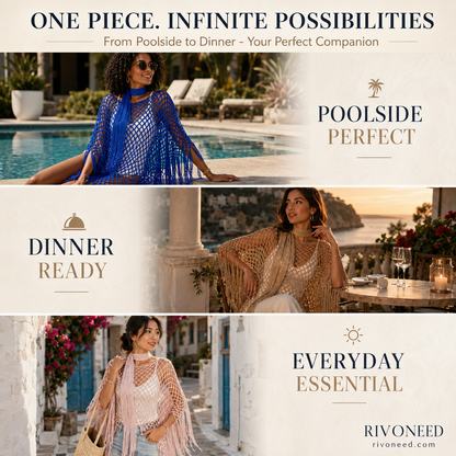 🏆 Last Day Special Price 💲12.99! 💐Summer Metallic Crochet Cover-Up – Lightweight, Flowy & Effortlessly Stylish summer outfit