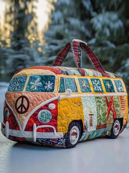 Snowflake Van Quilted Duffle Bag