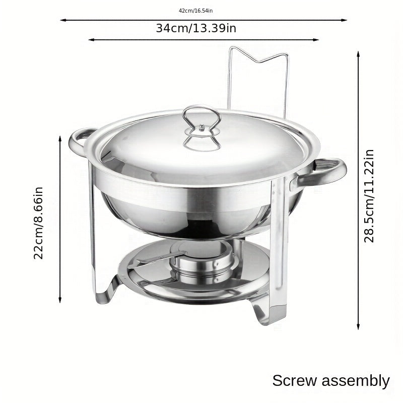 🍽️ LIMITED-TIME 50% OFF! ✨ Stainless Steel Chafing Dish Set – 5QT, Gold, Professional Buffet Warmer ⭐