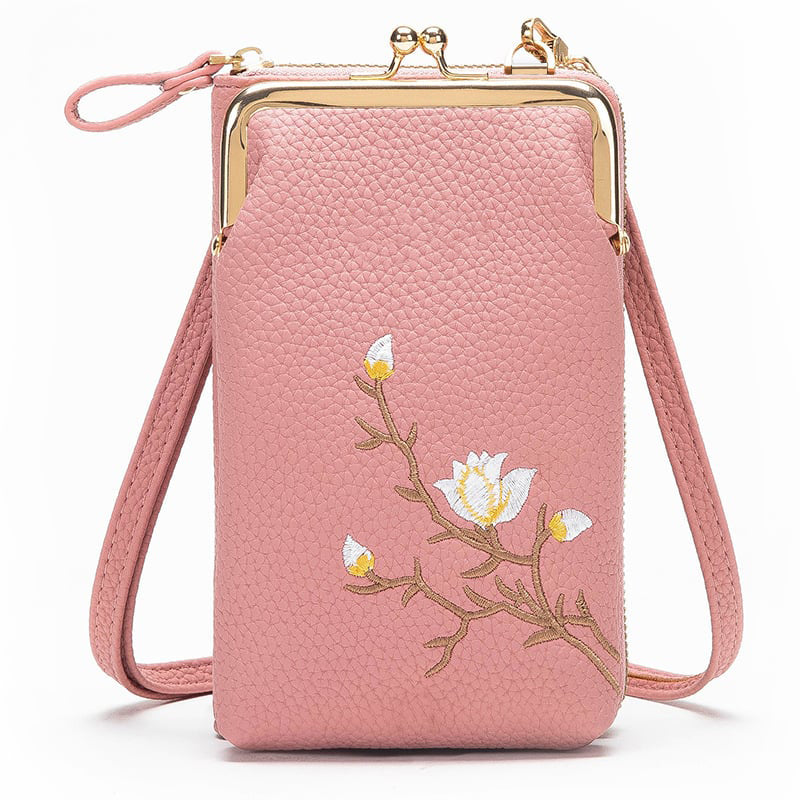 🔥Women Sling Cross-Body Wallet with Mobile Cell Phone Holder