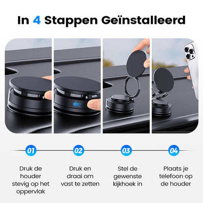 🔥Koop meer, bespaar meer🔄360° verstelbare vacuüm magnetische telefoonhouder📱🚗