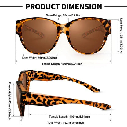 🎉LIMITEDE SALE：SLEchts €16.99!!😎UV400-bescherming Overzetzonnebril voor over uw bril