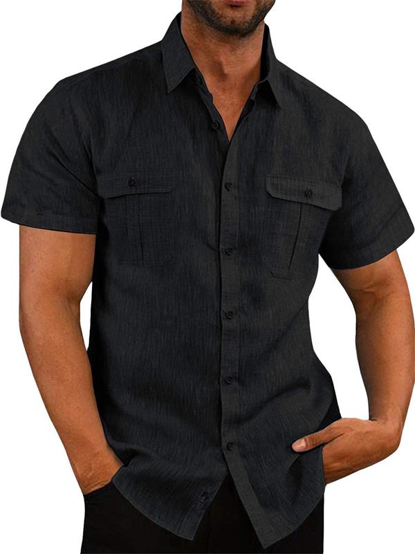 🌿✨ Men’s Cotton Linen Casual Shirt – Breathable Summer Style | 50% OFF + Buy 2 Free Shipping
