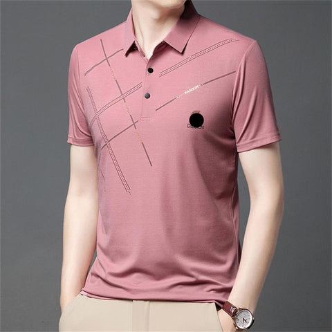 👕❄️50% OFF NOW!💧 Men's Ice Silk Stretch Shirt – Waterproof, Quick-Dry & Eco-Friendly – Cool Breathable Tech Fabric Shirt 🌿