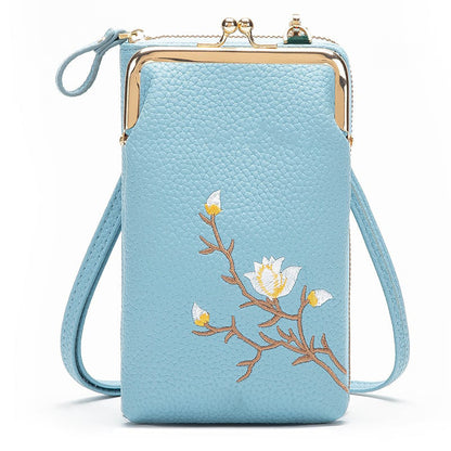 🔥Women Sling Cross-Body Wallet with Mobile Cell Phone Holder