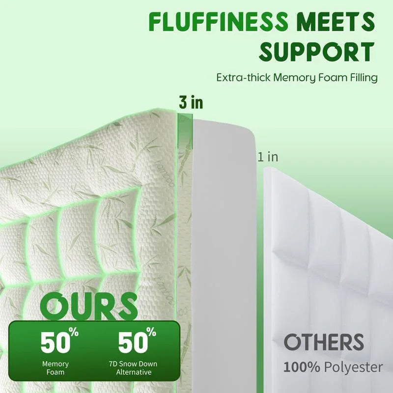 🔥Hete aanbieding 50% korting🔥Ondersteunende en warme dikke bedmatrasbeschermer