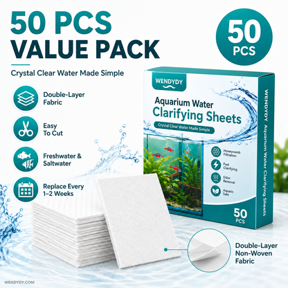🐠 KOOP 1, KRIJG 1 GRATIS! ✨ AQUARIUM KLARIFICEERDE VELLEN - Kristalhelder water binnen 24 uur, verwijdert geuren en onzuiverheden, veilig voor alle vissen en planten 🌿🔮