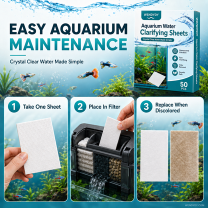 🐠 KOOP 1, KRIJG 1 GRATIS! ✨ AQUARIUM KLARIFICEERDE VELLEN - Kristalhelder water binnen 24 uur, verwijdert geuren en onzuiverheden, veilig voor alle vissen en planten 🌿🔮