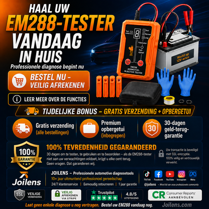 🚗 Professionele 4-Modus Brandstofinjector Tester & Reiniger – Herstel Motorprestaties