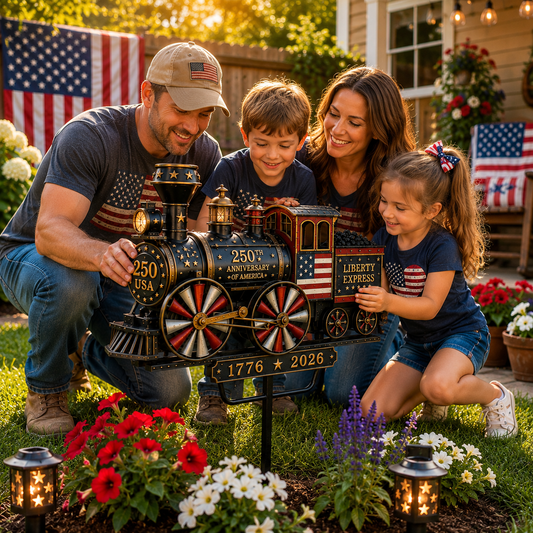 🔥Limited time 55% OFF🔥🚂USA 250 “Liberty Express” Train Garden Wind Spinner -✈️ (Free Delivery Fee)