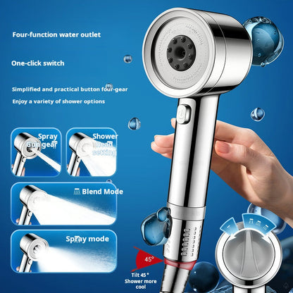 🧖‍♀️✨ 50% KORTING! Geen dure kuuroorden meer! Deze gefilterde douchekop met 4 stralen geeft je elke ochtend een gezichtsbehandeling – chloor en kalk verdwijnen, je huid straalt als nooit tevoren!