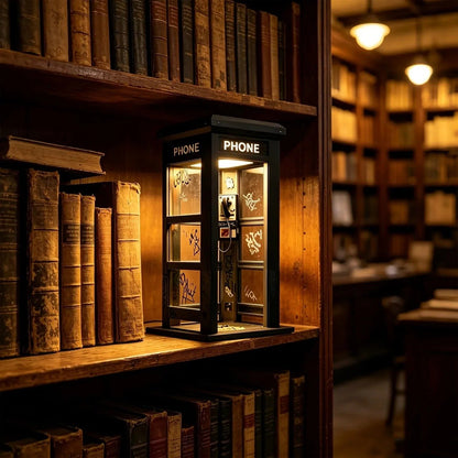 ✨ Vintage telefooncel-sfeerlamp