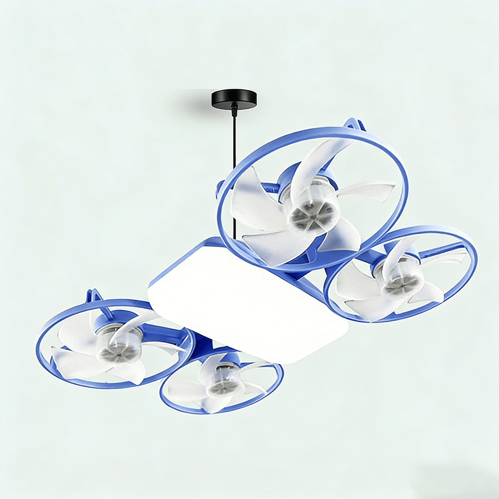 ✨ Drone-Style LED Ceiling Fan Light – Modern Lighting & Airflow in One